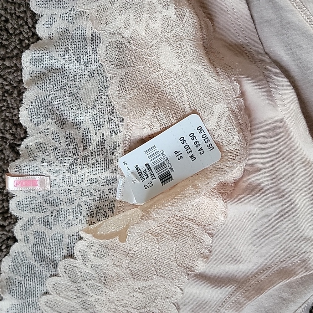 Lace Trimmed Panties in Cream - Picture 2 of 2
